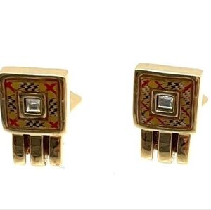Burberry Gold-plated Clip-on Earrings